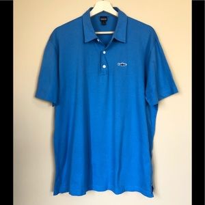Patagonia Turquoise Blue Polo Shirt Sz L
